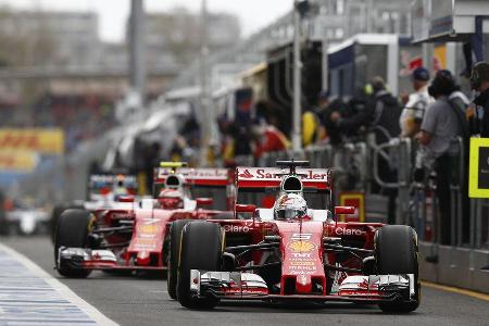 Sebastian Vettel - Ferrari - Formel 1 - GP Australien - Melbourne - 18. Mrz 2016