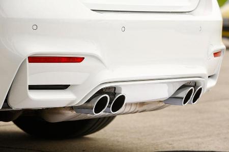 BMW M4, Auspuff, Endrohre