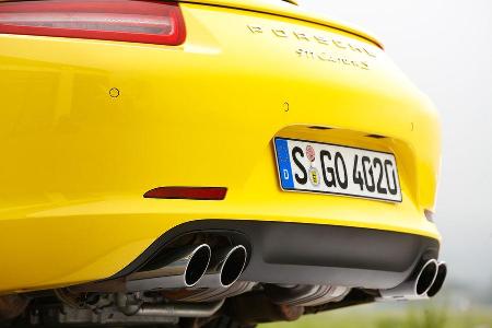 Porsche 911 Carrera S, Auspuff, Endrohre