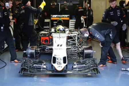 Sergio Perez - Force India - Formel 1-Test - Barcelona - 4. Mrz 2016