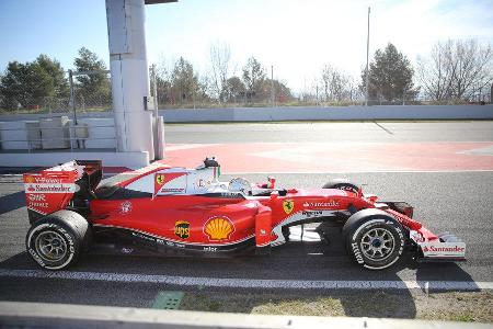 Sebastian Vettel - Ferrari - Formel 1-Test - Barcelona - 4. Mrz 2016