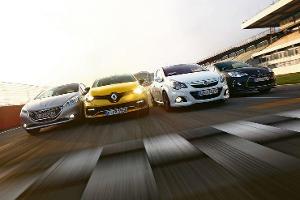 Corsa OPC, Clio R.S., 208 GTi, DS3 Racing im Test