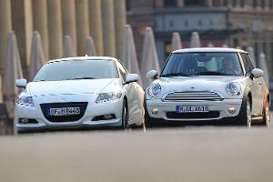 Honda CR-Z und Mini One Minimalist im Vergleichstest