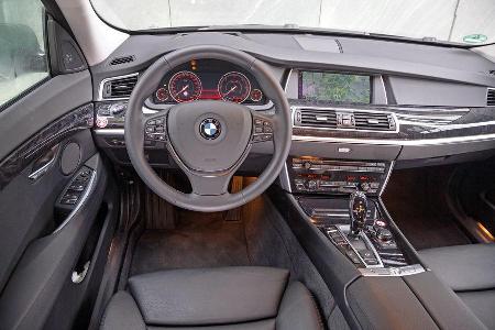 BMW 520d GT, Cockpit, Lenkrad
