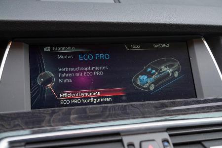 BMW 520d GT, Display, Fahreinstellung