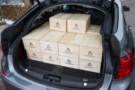 BMW 520d GT, Kofferraum, Ladeflche, Kisten
