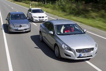 Mercedes C 220 CDI, BMW 320d, Volvo S60 D3