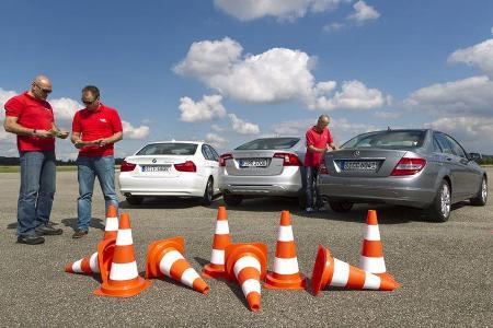 Mercedes C 220 CDI, BMW 320d, Volvo S60 D3