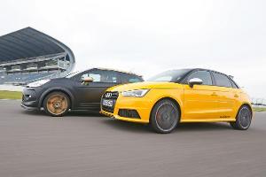 Audi S1 Sportback, Citroën DS3 Racing, Seitenansicht
