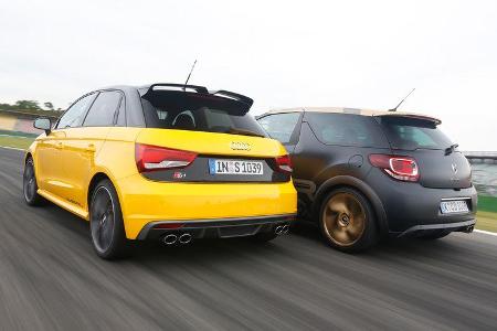 Audi S1 Sportback, Citroën DS3 Racing, Heckansicht