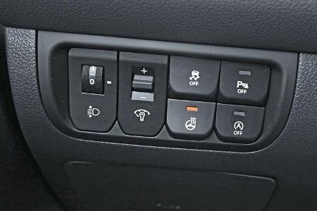 Kia Rio 1.4, Bedienelemente