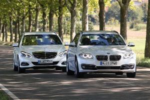 BMW 520d Touring und Mercedes E 220 T im Vergleich