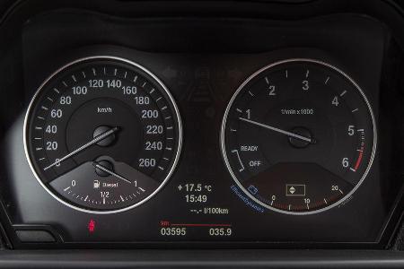 BMW 114d, Rundinstrumente