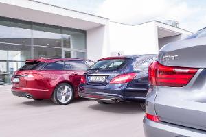 BMW 520d Gran Turismo, Jaguar XF Sportbrake 2.2 D, Mercedes CLS 250 CDI Shooting Brake