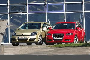 Audi A3 Sportback 2.0 TFSI, Opel Astra 2.0 Turbo