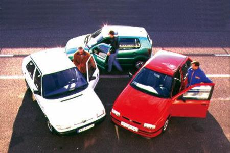 Seat Ibiza 1.4i, Skoda Felicia 1.3, VW Polo 55 Seat Ibiza 1.4i, Skoda Felicia 1.3, VW Polo 55