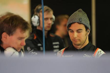 Sergio Perez - Force India - Formel 1 - Test - Barcelona - 2. Mrz 2016