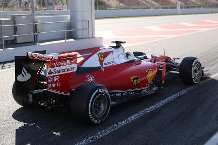 Sebastian Vettel - Ferrari - Formel 1 - Test - Barcelona - 2. Mrz 2016