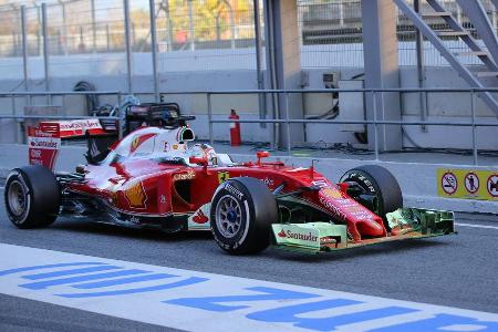 Sebastian Vettel - Ferrari - Formel 1 - Test - Barcelona - 2. Mrz 2016