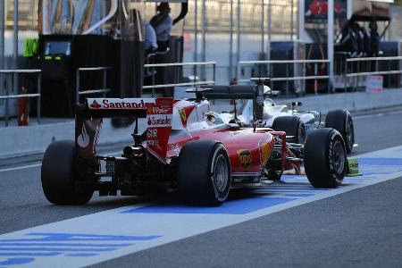 Vettel vs. Rosberg - Ferrari vs. Mercedes - Formel 1 - Test - Barcelona - 2. Mrz 2016