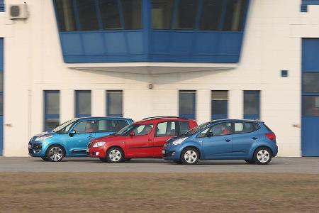 Kia Venga, Skoda Roomster, Citroen C3 Picasso