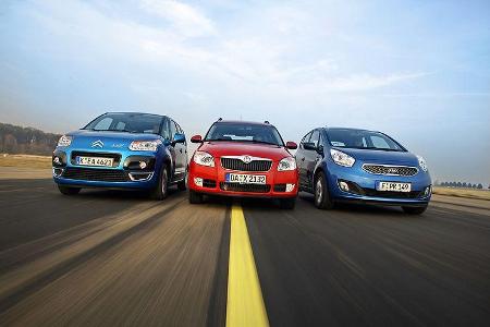 Kia Venga, Skoda Roomster, Citroen C3 Picasso