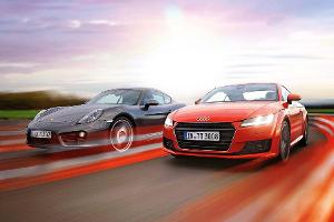 Audi TT, Porsche Cayman im Vergleichstest