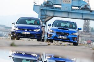 Subaru WRX STI und VW Golf R im Vergleichstest