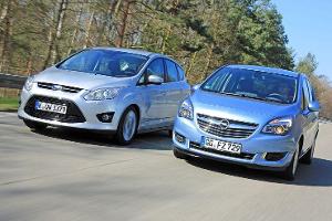 Ford C-Max 2.0 TDCI vs. Opel Meriva 1.6 CDTI