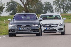 Mercedes CLS 500 4Matic gegen Audi S7 Sportback