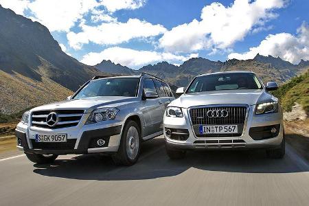 Audi Q5 2.0 TFSi Quattro und Mercedes GLK 300 4-Matic Audi Q5 2.0 TFSi Quattro und Mercedes GLK 300 4-Matic