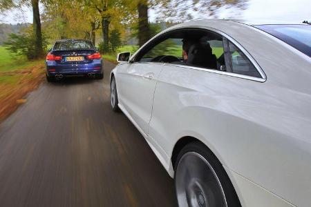Alpina B4 Biturbo Coupé Allrad, Mercedes E 500 Coupé, Ausfahrt