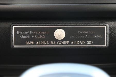 Alpina B4 Biturbo Coupé Allrad, Plakette