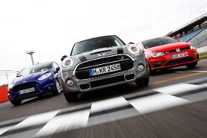 VW Polo GTI, Ford Fiesta ST und Mini Cooper S