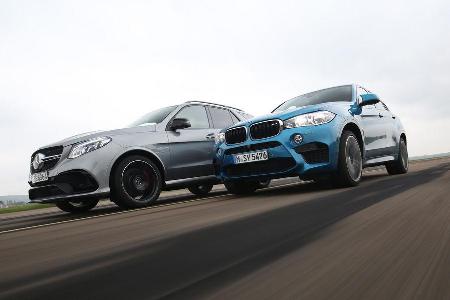 BMW X6M, Mercedes-AMG GLE 63 S, Seitenansicht