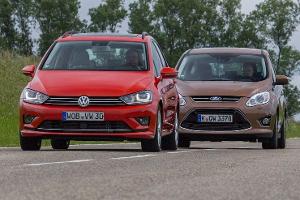 Ford C-Max und VW Golf Sportsvan im Vergleich