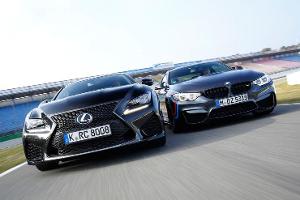 Lexus RC F gegen BMW M4 Performance