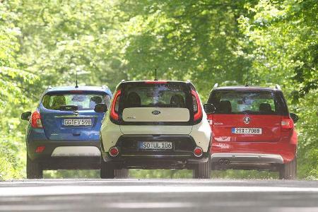 Kia Soul 1.6 GDI, Opel Mokka 1.4 Turbo, Skoda Yeti 1.4 TSI Green tec