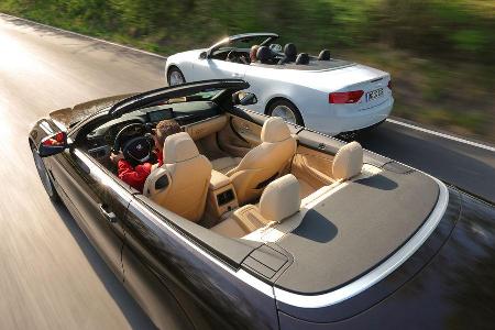 Audi A5 Cabrio, BMW Vierer Cabrio, Seitenansicht