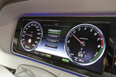 Mercedes S 500 Plug in Hybrid lang, Rundinstrumente