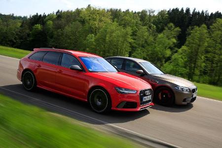 Audi RS 6 Avant Performance, BMW M5 Competition, Seitenansicht