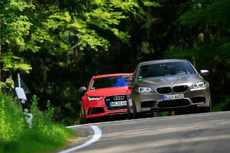 Audi RS 6 Avant Performance, BMW M5 Competition, Frontansicht