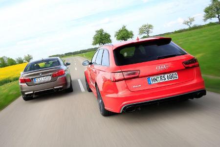 Audi RS 6 Avant Performance, BMW M5 Competition, Heckansicht
