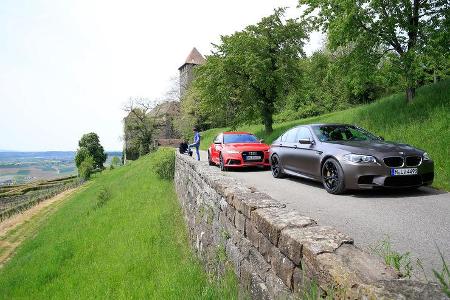 Audi RS 6 Avant Performance, BMW M5 Competition, Frontansicht