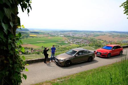 Audi RS 6 Avant Performance, BMW M5 Competition, Seitenansicht