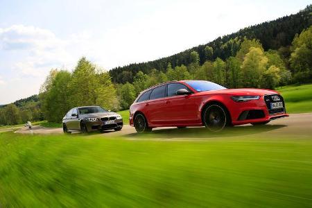 Audi RS 6 Avant Performance, BMW M5 Competition, Frontansicht