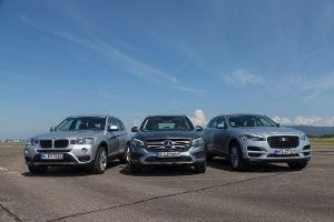 BMW X3, Jaguar F-Pace, Mercedes GLC im Vergleich