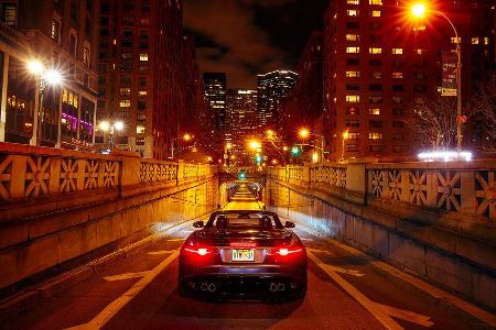 Jaguar F-Type Park Avenue Tunnel New York
