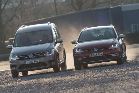 Golf Alltrack 2.0 TDI, Caddy Alltrack 2.0 TDI, Frontansicht