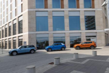 Audi Q2 2.0 TDI Quattro, Mini Clubman Cooper SD All4, Seat Ateca 2.0 TDI 4Drive